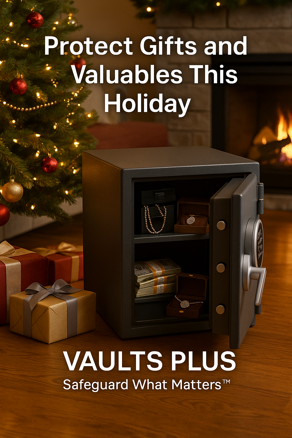 Holiday Safety Tips: Protect Gifts and Valuables with a Home Safe from Vaults Plus