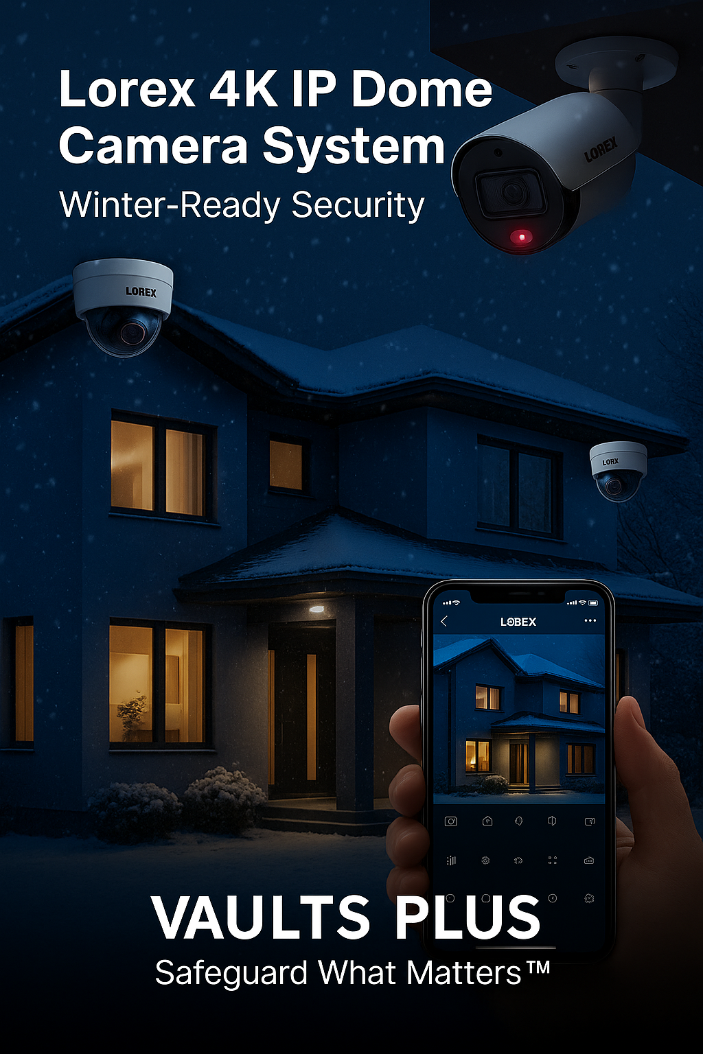 Lorex 4K IP Dome Camera System – See Everything, Secure Anything This Winter