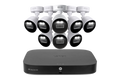 Lorex 4K 20 Camera Capable (16 Wired and 4 Wi-Fi) 2TB Wired DVR System with Smart Deterrence CVI Wired Bullet Cameras
