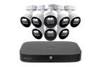 Lorex 4K 20 Camera Capable (16 Wired and 4 Wi-Fi) 2TB Wired DVR System with Smart Deterrence CVI Wired Bullet Cameras