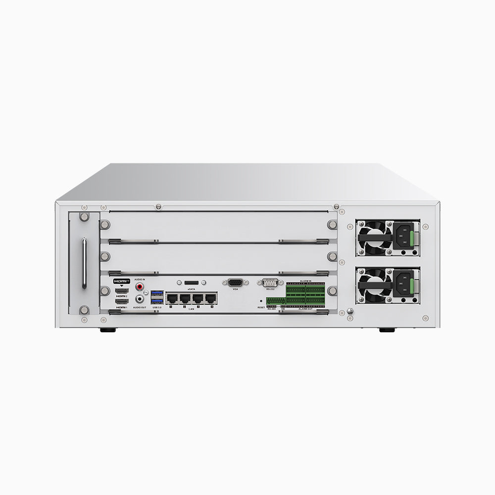 Annke 4K 128-Channel Non-PoE NVR Recorder, 32MP Resolution, 16 Hard Drive Bays, 576Mbps, 3U, 4 x NIC, Up to 160 TB Storage