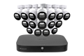 Lorex 4K 20 Camera Capable (16 Wired and 4 Wi-Fi) 2TB Wired DVR System with Sixteen Smart Deterrence CVI Wired Bullet Cameras