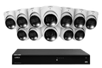 Lorex Fusion Series 4K 16 Camera Capable (Wired or Fusion Wi-Fi) 4TB Wired NVR System with H13 IP Dome Cameras