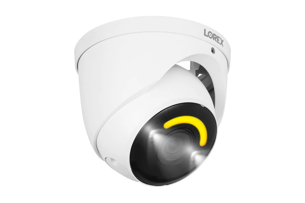 Lorex Halo Series H30 4K+ 12MP IP Wired Dome Security Camera with Smart Security Lighting