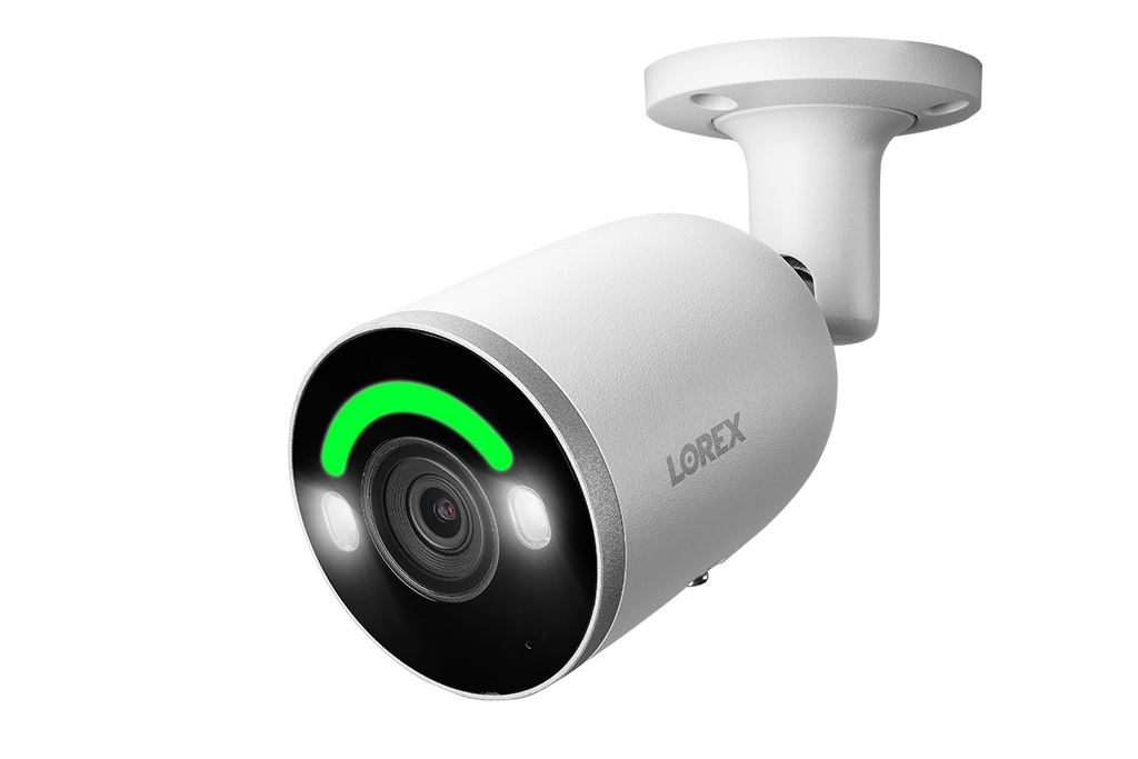 Lorex H Series H14 4K IP Wired Bullet Security Camera with Smart Security Lighting and Smart Motion Detection