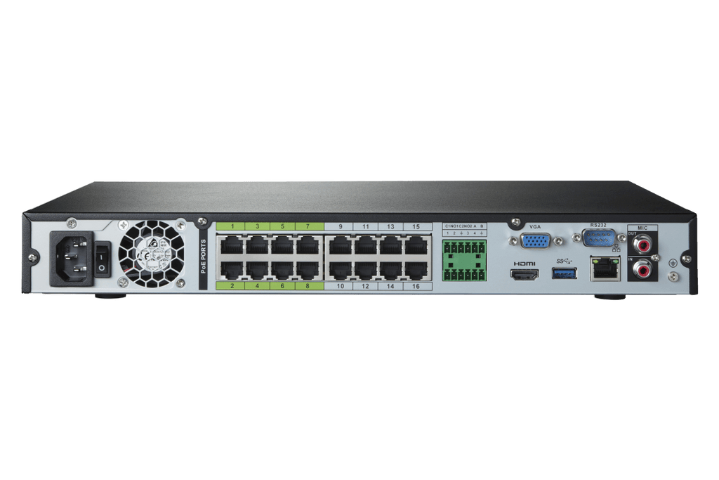 Lorex Elite Series NVR with H10 (H Series) IP Bullet Cameras - 4K 16-Channel 3TB Wired System