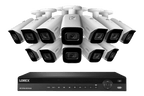 SET OF 8 - Lorex Elite Series NVR with N3 (Nocturnal Series) IP BULLET Cameras - 4K 16-Channel 4TB Wired System