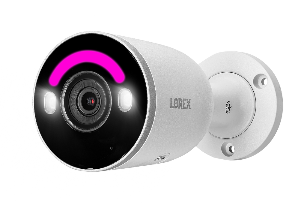 Lorex H Series H14 4K IP Wired Bullet Security Camera with Smart Security Lighting and Smart Motion Detection