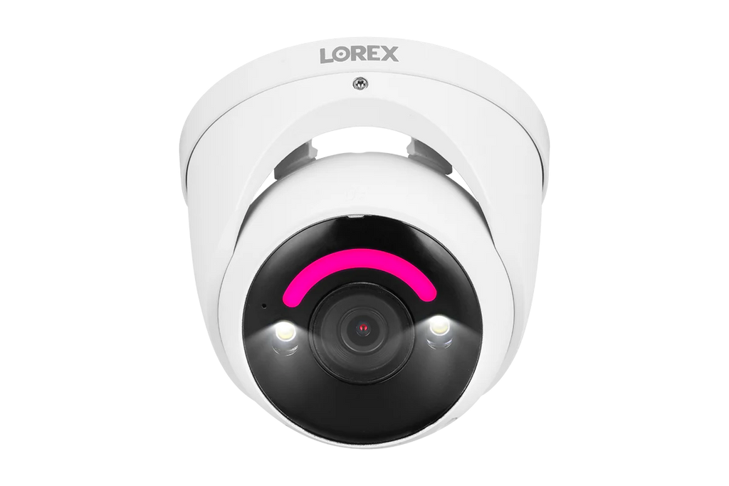 Lorex Halo Series H30 4K+ 12MP IP Wired Dome Security Camera with Smart Security Lighting