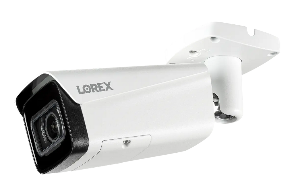 Lorex Nocturnal Series N4 4K IP Wired Bullet Security Camera with Motorized Varifocal Lens, Real-Time 30FPS Recording and IK10 Vandal Proof