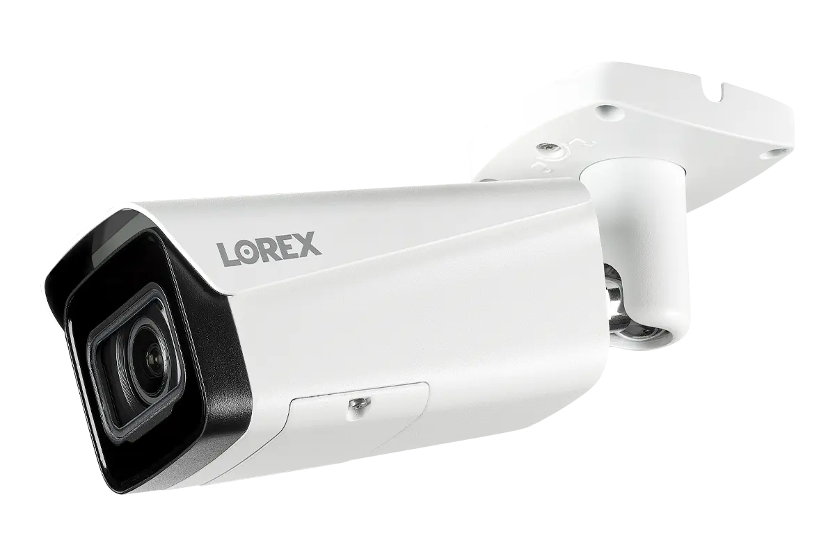 Lorex Nocturnal Series N4 4K IP Wired Bullet Security Camera with Motorized Varifocal Lens, Real-Time 30FPS Recording and IK10 Vandal Proof