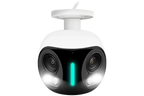 Lorex Halo Series H20 4K IP Wired Dual Lens Security Camera with Smart Security Lighting and Smart Motion Detection