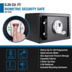 Barska 0.29 Cu. ft Biometric Security Safe | AX11620