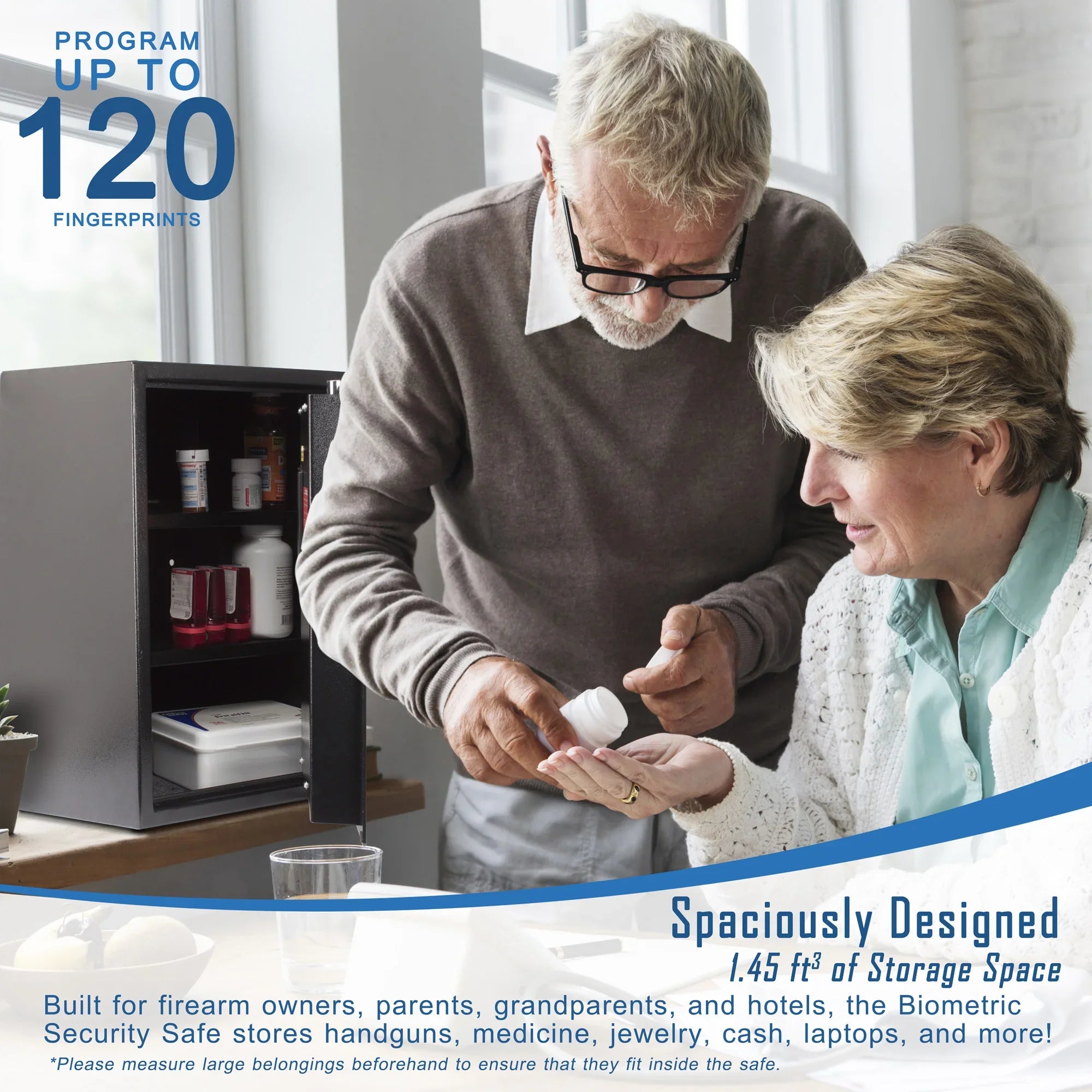 Barska 1.45 Cu. ft Biometric Security Safe | AX11650