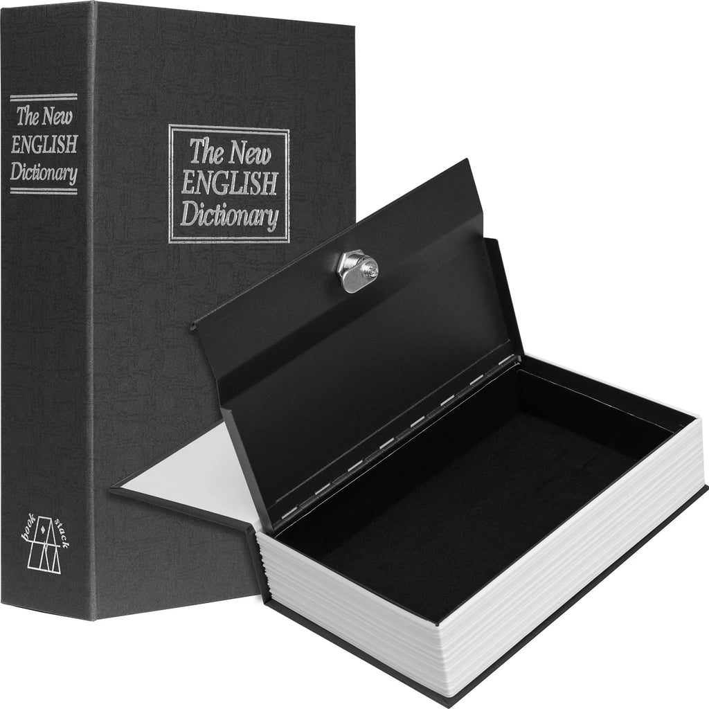 Barska Dictionary Book Lock Box with Key Lock, Black | AX11680