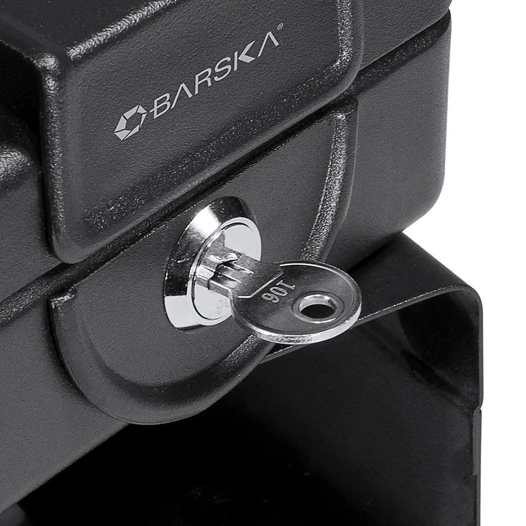 Barska Compact Key Lock Safe with Mounting Sleeve | AX11812