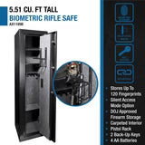 Barska 12-Rifle Biometric Safe (5.52 cu. ft.)(AX11898)