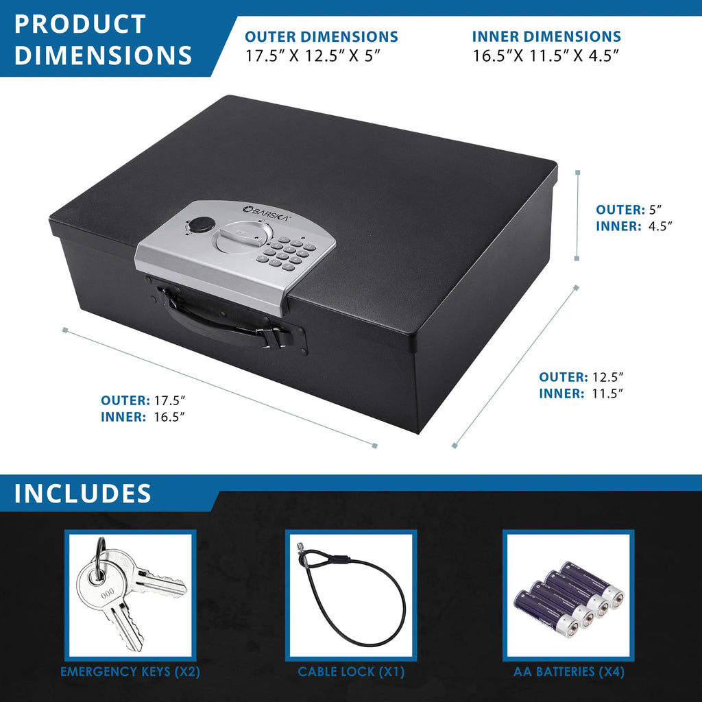 Barska Digital Portable Keypad Safe | AX11910