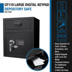 Barska 1.1 Cu. ft Keypad Depository Safe | AX11930