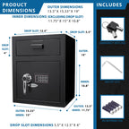 Barska 1.1 Cu. ft Keypad Depository Safe | AX11930