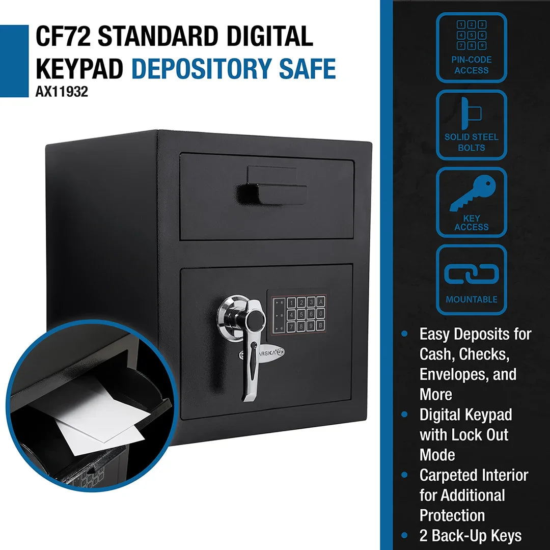 Barska 0.72 Cu. ft Keypad Depository Safe | AX11932