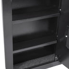 Barska 0.52 Cu. ft Black Biometric Wall Safe, Right Opening AX12038 | Left Opening AX13034