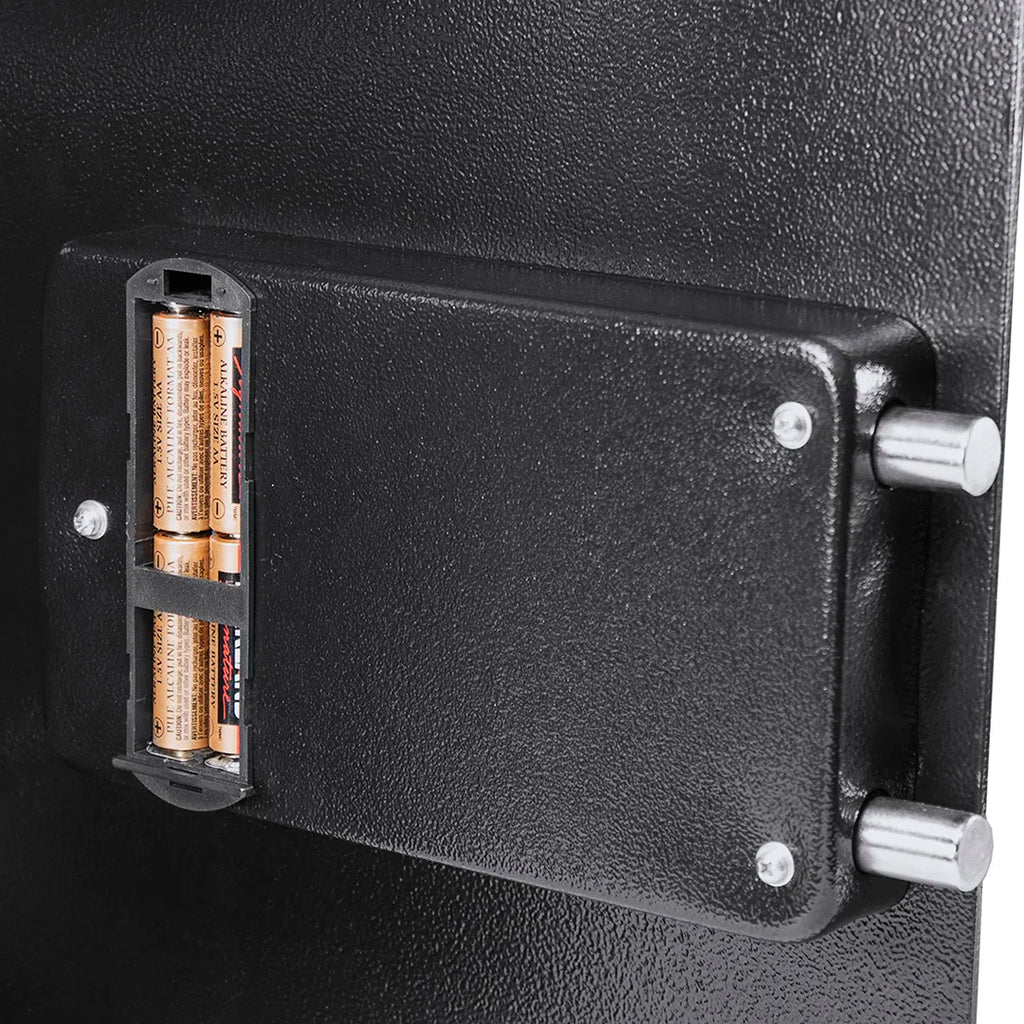 Barska 0.52 Cu. ft Black Biometric Wall Safe, Right Opening AX12038 | Left Opening AX13034