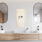 Barska Large Beige Biometric Wall Safe, Right Opening  AX12408 | Left Opening AX12880