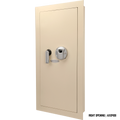 Barska Large Beige Biometric Wall Safe, Right Opening  AX12408 | Left Opening AX12880