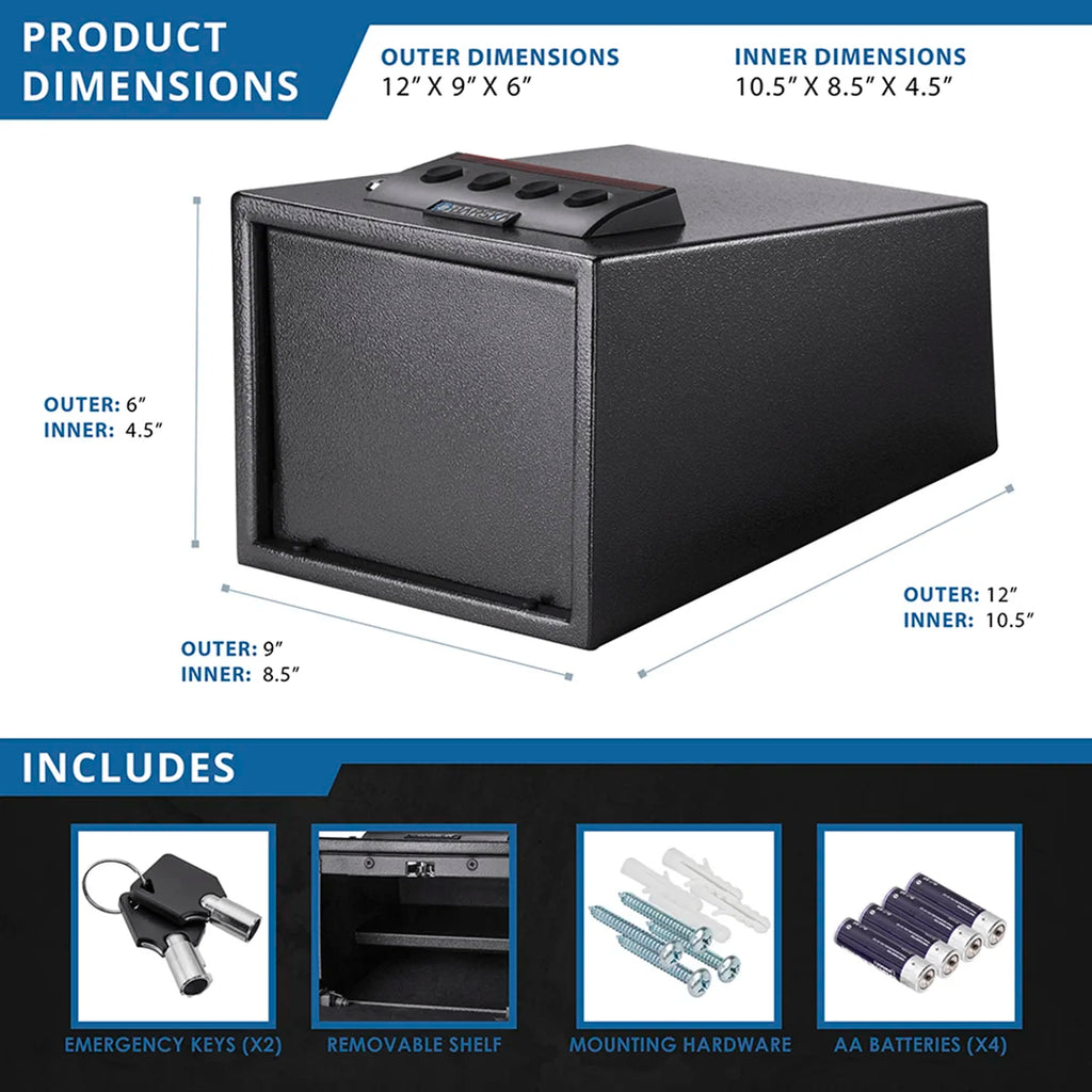 Barska 0.23 Cu. ft Quick Access Keypad Safe | AX12432