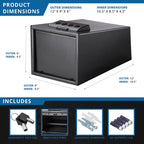 Barska 0.23 Cu. ft Quick Access Keypad Safe | AX12432