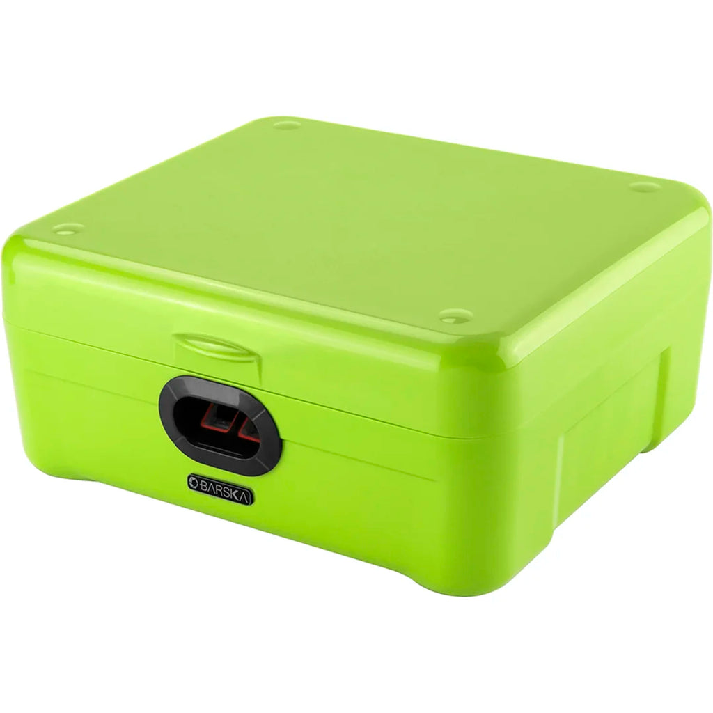 Barska iBOX Portable Dual Access Motion Activated Biometric Secure Storage Lock Box | AX12458