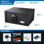 Barska HQ100 Biometric Digital Keypad Safe | AX12476