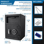Barska DX Series 1.03 Cu. Ft. Keypad Depository Safe (AX12588)