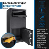 Barska DX300 1.72 Cu. Ft. Keypad Depository Safe – Heavy-Duty Cash Drop Protection (AX12590)