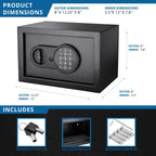 Barska 0.36 Cu. ft Digital Keypad Security Safe | AX12616