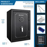 Barska FV500 FireVault Fireproof Keypad Security Safe (AX12674)
