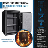 Barska FV500 FireVault Fireproof Keypad Security Safe (AX12674)
