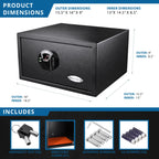 Barska HQ200 Biometric Digital Keypad Safe | AX12840