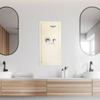 Barska Large Beige Biometric Wall Safe, Right Opening  AX12408 | Left Opening AX12880