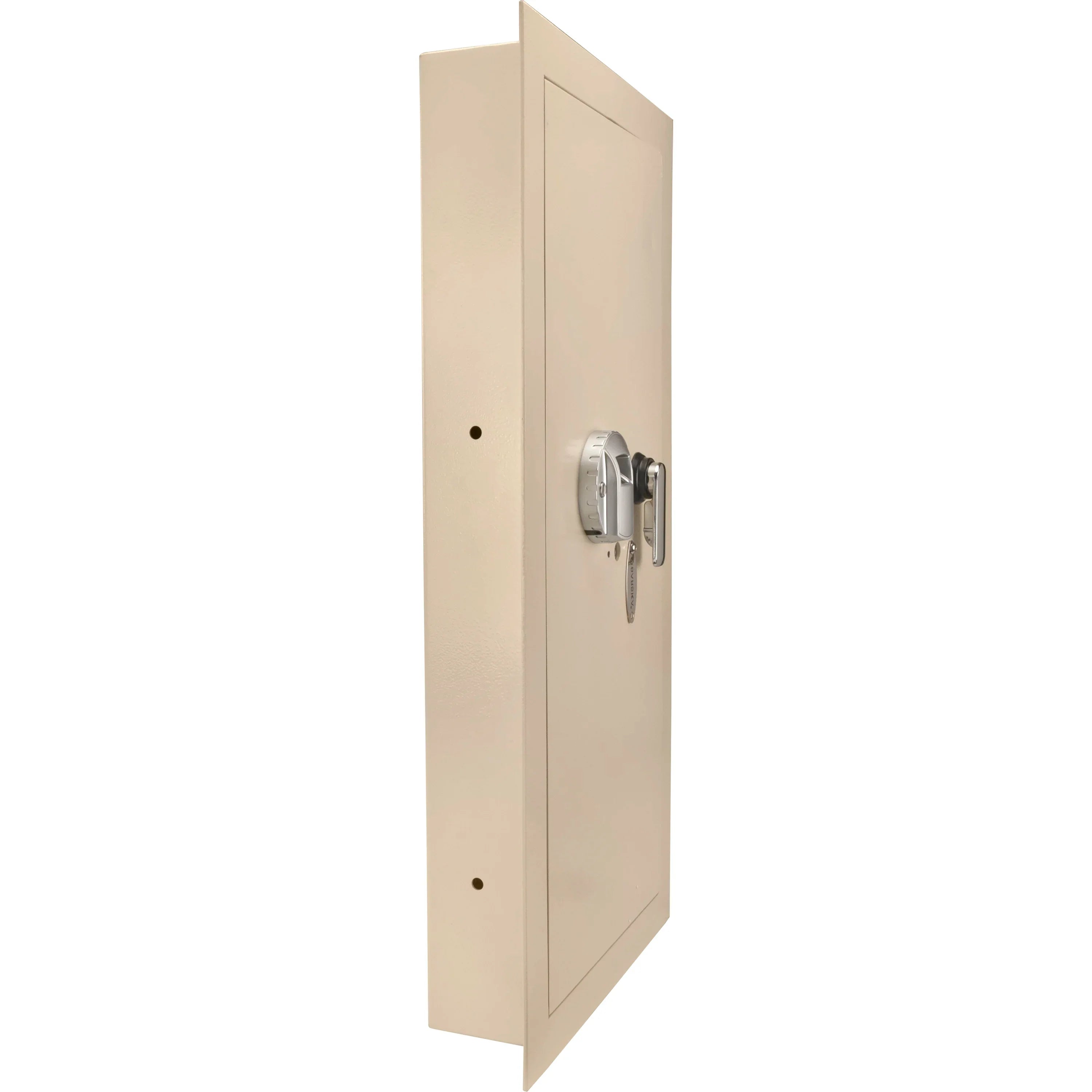 Barska Large Beige Biometric Wall Safe, Right Opening  AX12408 | Left Opening AX12880