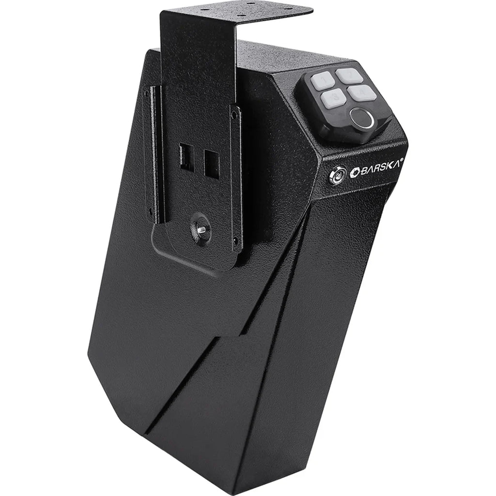 Barska Quick Access Biometric Keypad Handgun Desk Safe | AX13092