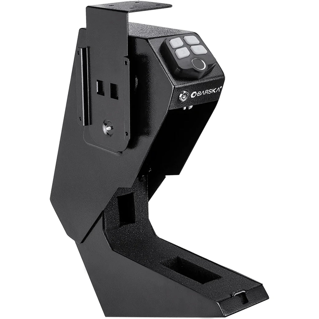 Barska Quick Access Biometric Keypad Handgun Desk Safe | AX13092