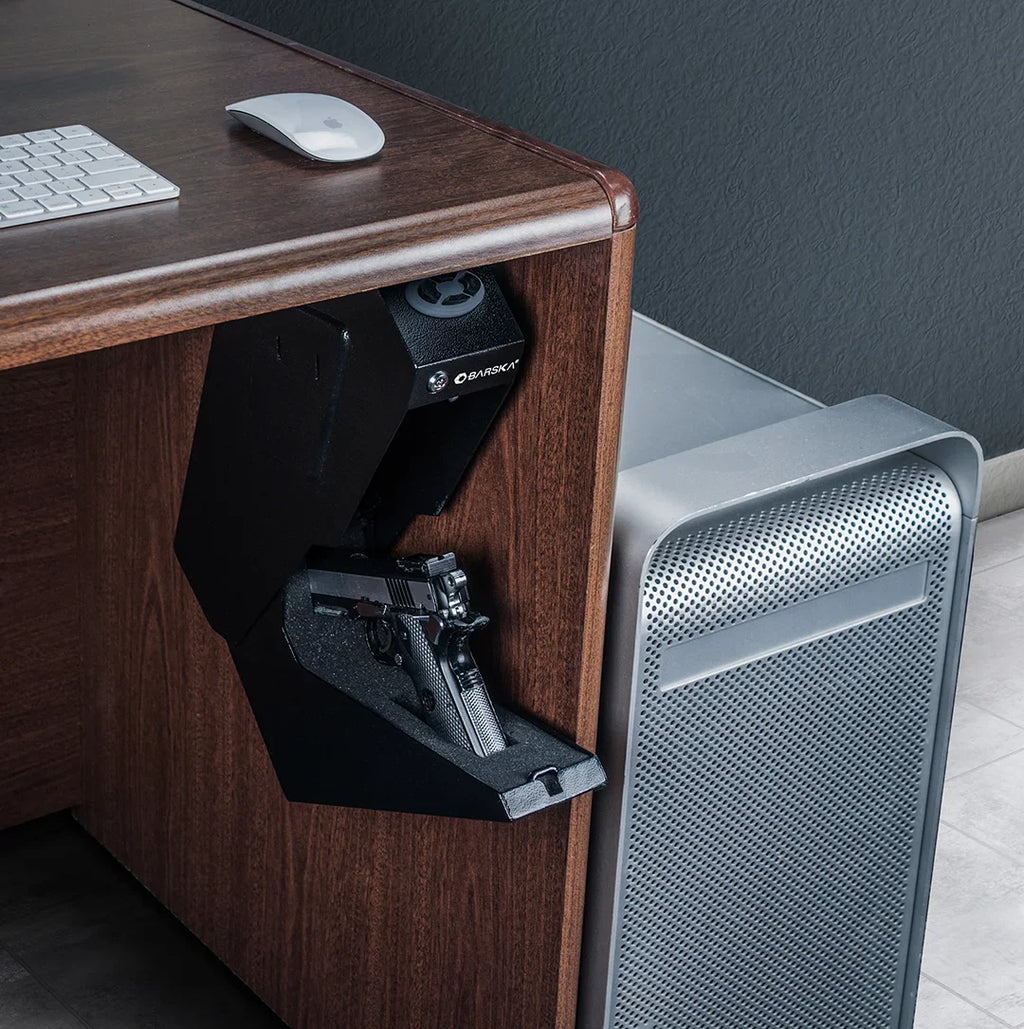 Barska Quick Access Keypad Handgun Desk Safe | AX13094