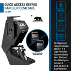 Barska Quick Access Keypad Handgun Desk Safe | AX13094