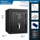 Barska FireVault 3.51 Cu. Ft. Digital Keypad Fireproof Safe (AX13102)