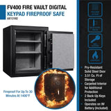 Barska FireVault 3.51 Cu. Ft. Digital Keypad Fireproof Safe (AX13102)