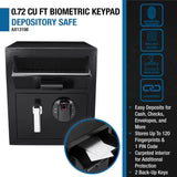 Barska 0.72 Cu. Ft. Biometric Keypad Depository Safe (AX13108)