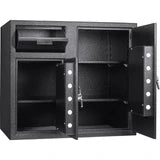 Barska 2.58/4.68 Cu. Ft. Dual Compartment Keypad Depository Safe (AX13316)