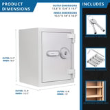 Barska 1.64 Cu. Ft. Biometric Fireproof Security Safe (AX13494)